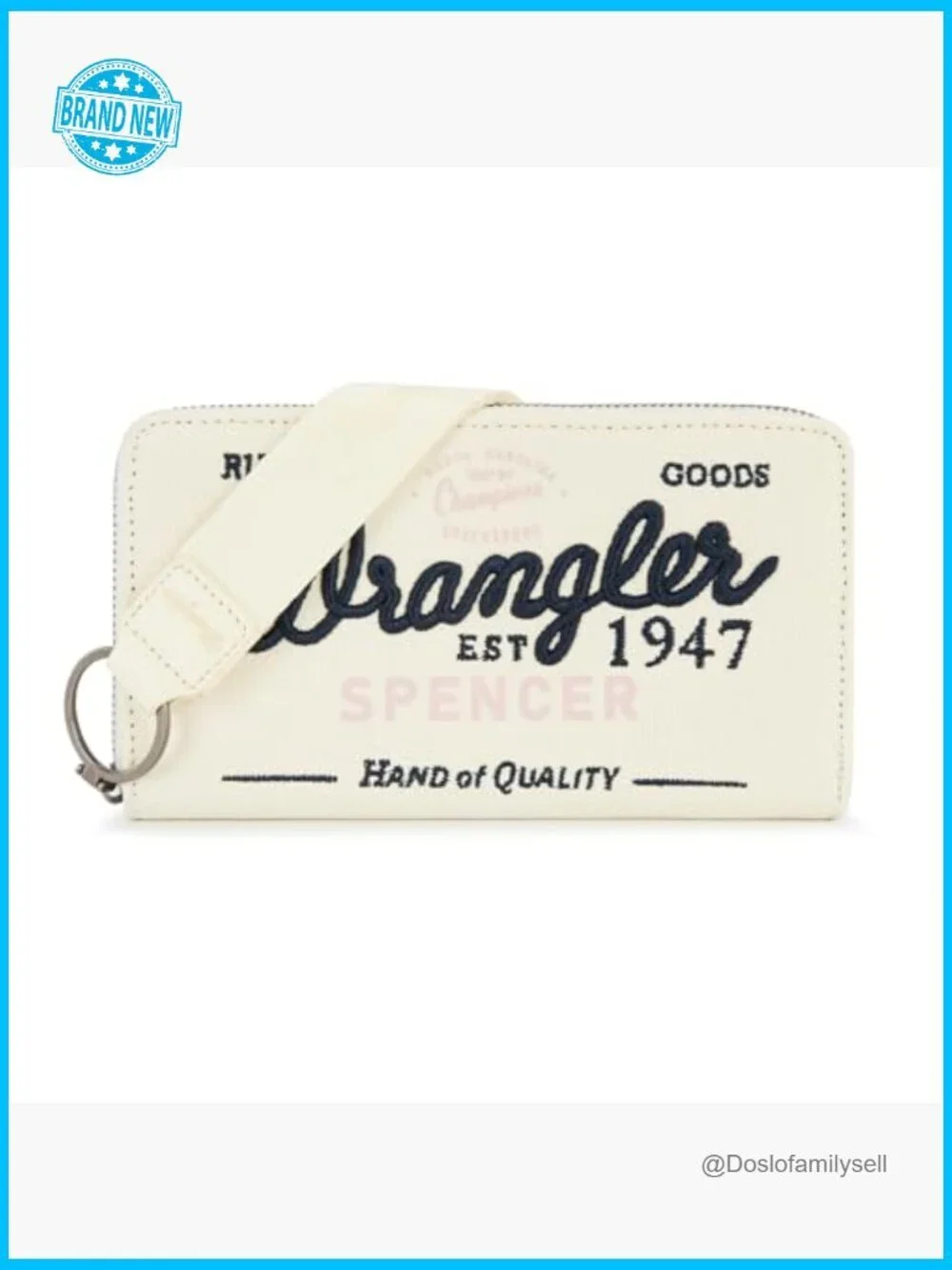 Canvas Wristlet Wallet Classic Retro Minimalist Bifold Credit Card Organizer